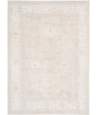 Oushak 8' 11" X 12' 4" Hand-Knotted Wool Rug 8' 11" X 12' 4" (272 X 376) / Grey / Ivory