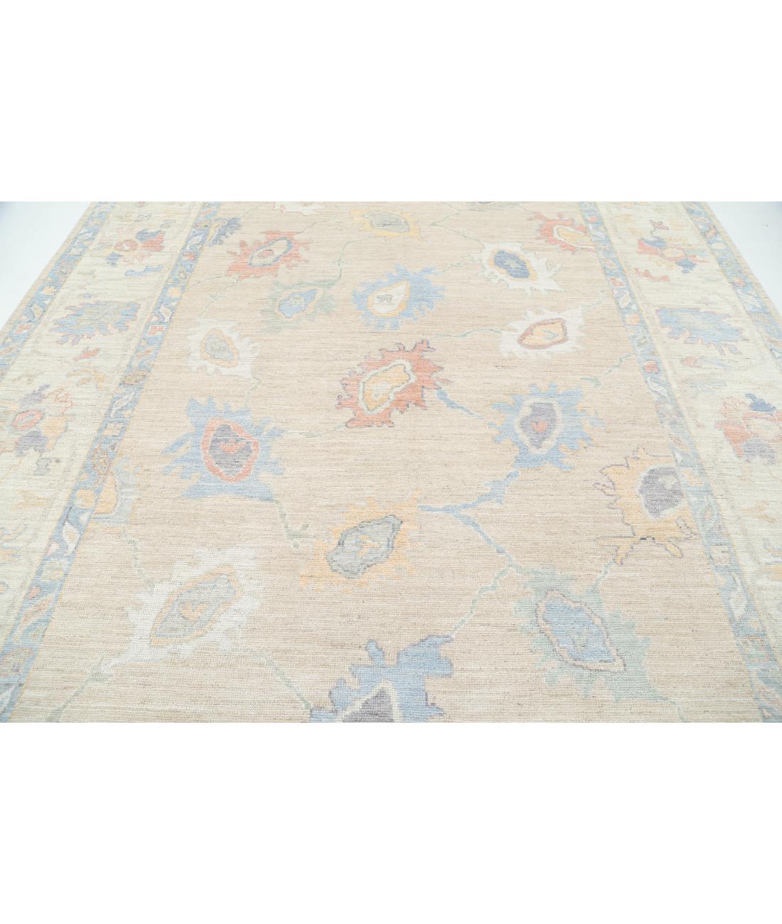 Oushak 9' 2" X 12' 2" Hand-Knotted Wool Rug 9' 2" X 12' 2" (279 X 371) / Taupe / Ivory