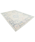 Oushak 10' 0" X 13' 7" Hand-Knotted Wool Rug 10' 0" X 13' 7" (305 X 414) / Silver / Grey