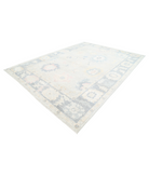 Oushak 10' 0" X 13' 7" Hand-Knotted Wool Rug 10' 0" X 13' 7" (305 X 414) / Silver / Grey
