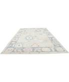 Oushak 10' 0" X 13' 7" Hand-Knotted Wool Rug 10' 0" X 13' 7" (305 X 414) / Silver / Grey