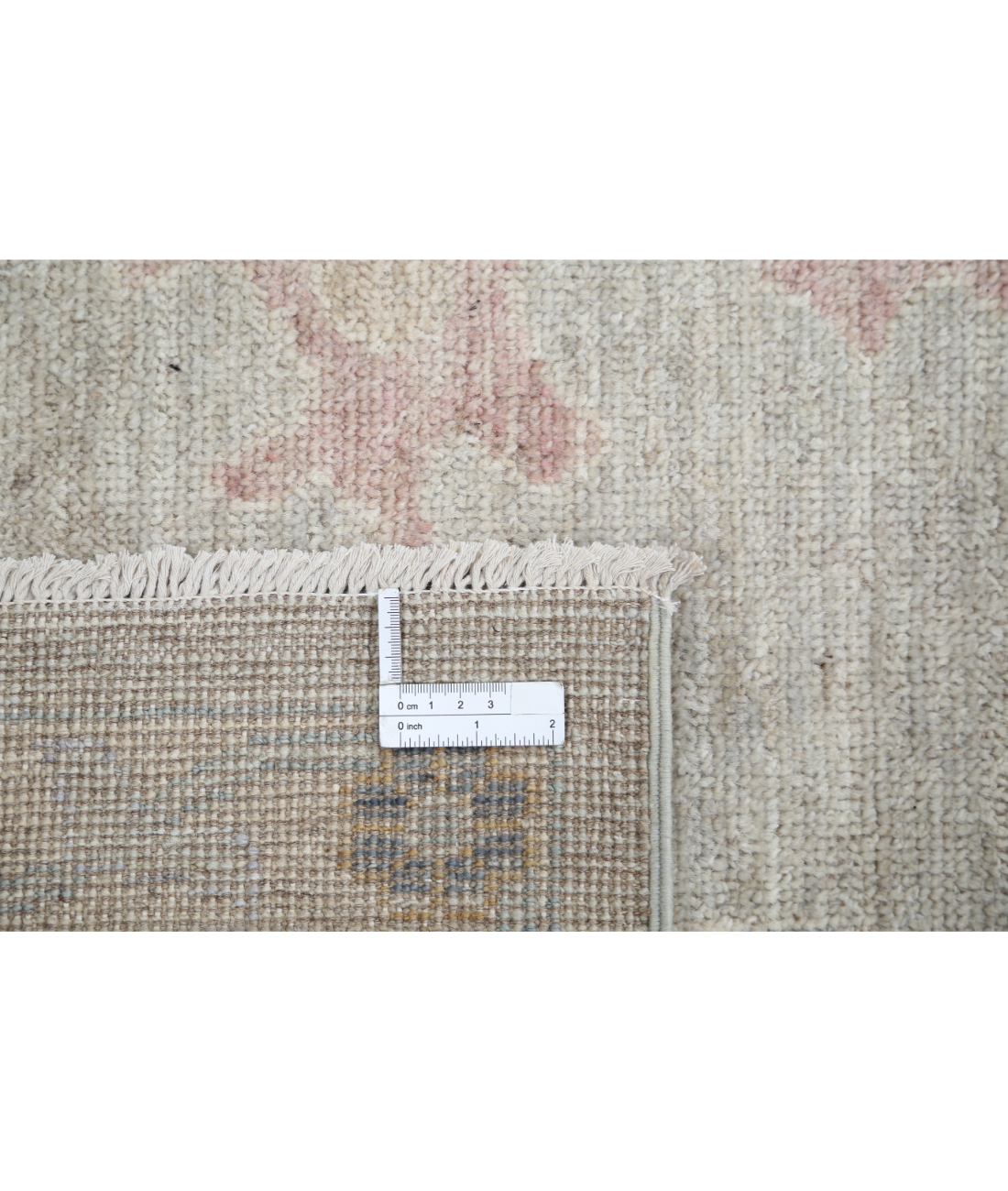 Oushak 10' 0" X 13' 7" Hand-Knotted Wool Rug 10' 0" X 13' 7" (305 X 414) / Silver / Grey