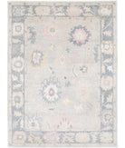 Oushak 10' 0" X 13' 7" Hand-Knotted Wool Rug 10' 0" X 13' 7" (305 X 414) / Silver / Grey