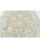 Oushak 9' 3" X 12' 4" Hand-Knotted Wool Rug 9' 3" X 12' 4" (282 X 376) / Green / Blue