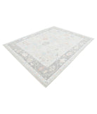 Oushak 7' 11" X 10' 0" Hand-Knotted Wool Rug 7' 11" X 10' 0" (241 X 305) / Silver / Grey