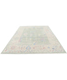 Oushak 8' 2" X 9' 9" Hand-Knotted Wool Rug 8' 2" X 9' 9" (249 X 297) / Green / Taupe