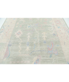 Oushak 8' 2" X 9' 9" Hand-Knotted Wool Rug 8' 2" X 9' 9" (249 X 297) / Green / Taupe