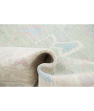 Oushak 8' 2" X 9' 9" Hand-Knotted Wool Rug 8' 2" X 9' 9" (249 X 297) / Green / Taupe