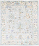 Oushak 8' 3" X 9' 10" Hand-Knotted Wool Rug 8' 3" X 9' 10" (251 X 300) / Blue / Ivory