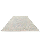 Oushak 10' 0" X 13' 10" Hand-Knotted Wool Rug 10' 0" X 13' 10" (305 X 422) / Grey / Green