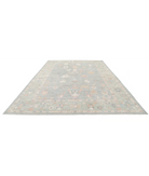 Oushak 10' 0" X 13' 10" Hand-Knotted Wool Rug 10' 0" X 13' 10" (305 X 422) / Grey / Green