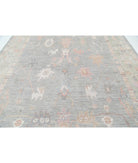 Oushak 10' 0" X 13' 10" Hand-Knotted Wool Rug 10' 0" X 13' 10" (305 X 422) / Grey / Green