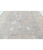 Oushak 10' 0" X 13' 10" Hand-Knotted Wool Rug 10' 0" X 13' 10" (305 X 422) / Grey / Green