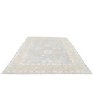 Oushak 8' 1" X 9' 10" Hand-Knotted Wool Rug 8' 1" X 9' 10" (246 X 300) / Blue / Taupe