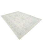 Oushak 9' 0" X 11' 10" Hand-Knotted Wool Rug 9' 0" X 11' 10" (274 X 361) / Taupe / Green