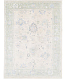 Oushak 9' 0" X 11' 10" Hand-Knotted Wool Rug 9' 0" X 11' 10" (274 X 361) / Taupe / Green