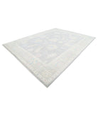 Oushak 10' 6" X 13' 8" Hand-Knotted Wool Rug 10' 6" X 13' 8" (320 X 417) / Grey / Green