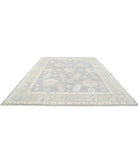 Oushak 10' 6" X 13' 8" Hand-Knotted Wool Rug 10' 6" X 13' 8" (320 X 417) / Grey / Green