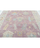 Oushak 9' 0" X 12' 4" Hand-Knotted Wool Rug 9' 0" X 12' 4" (274 X 376) / Purple / Grey