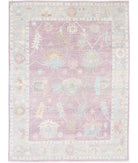 Oushak 9' 0" X 12' 4" Hand-Knotted Wool Rug 9' 0" X 12' 4" (274 X 376) / Purple / Grey