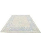 Oushak 8' 0" X 9' 10" Hand-Knotted Wool Rug 8' 0" X 9' 10" (244 X 300) / Green / Blue