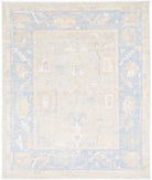 Oushak 8' 0" X 9' 10" Hand-Knotted Wool Rug 8' 0" X 9' 10" (244 X 300) / Green / Blue