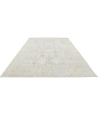 Oushak 9' 1" X 11' 10" Hand-Knotted Wool Rug 9' 1" X 11' 10" (277 X 361) / Silver / Grey