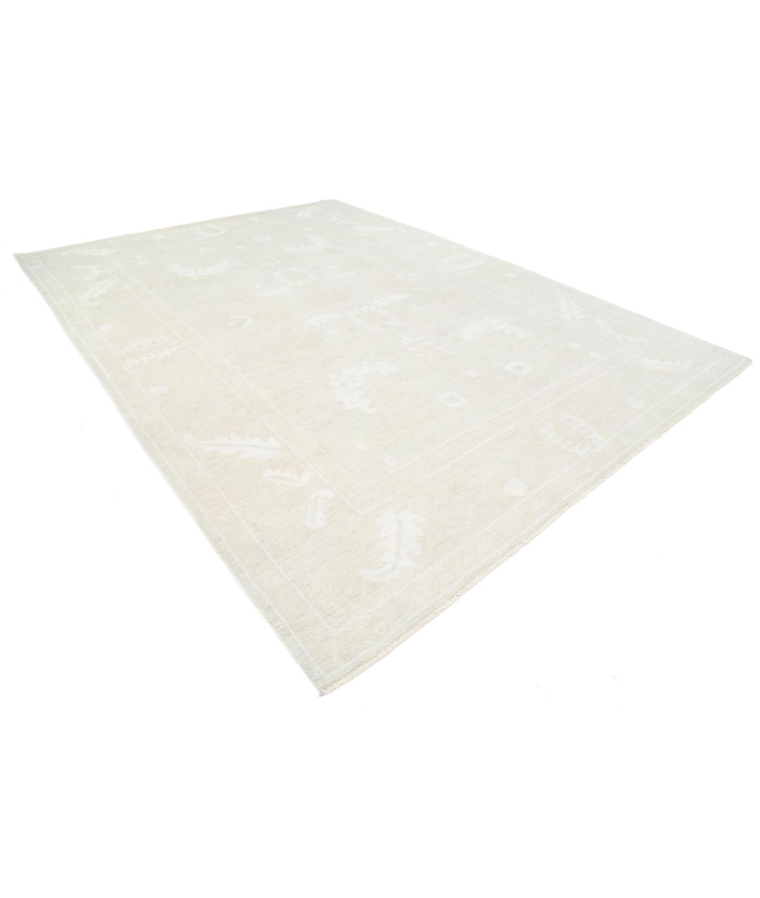 Oushak 10' 2" X 13' 8" Hand-Knotted Wool Rug 10' 2" X 13' 8" (310 X 417) / Taupe / Ivory