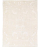 Oushak 10' 2" X 13' 8" Hand-Knotted Wool Rug 10' 2" X 13' 8" (310 X 417) / Taupe / Ivory