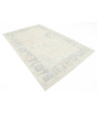 Oushak 6' 4" X 9' 6" Hand-Knotted Wool Rug 6' 4" X 9' 6" (193 X 290) / Silver / Grey