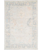 Oushak 6' 4" X 9' 6" Hand-Knotted Wool Rug 6' 4" X 9' 6" (193 X 290) / Silver / Grey