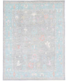 Oushak 9' 1" X 11' 9" Hand-Knotted Wool Rug 9' 1" X 11' 9" (277 X 358) / Grey / Green