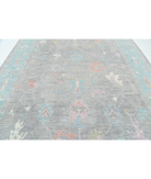 Oushak 9' 1" X 11' 9" Hand-Knotted Wool Rug 9' 1" X 11' 9" (277 X 358) / Grey / Green
