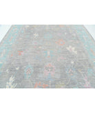 Oushak 9' 1" X 11' 9" Hand-Knotted Wool Rug 9' 1" X 11' 9" (277 X 358) / Grey / Green