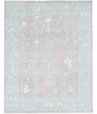 Oushak 9' 1" X 11' 9" Hand-Knotted Wool Rug 9' 1" X 11' 9" (277 X 358) / Grey / Green