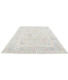 Oushak 8' 6" X 10' 3" Hand-Knotted Wool Rug 8' 6" X 10' 3" (259 X 312) / Grey / Blue