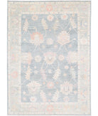 Oushak 10' 0" X 13' 7" Hand-Knotted Wool Rug 10' 0" X 13' 7" (305 X 414) / Grey / Green