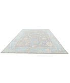 Oushak 10' 1" X 13' 11" Hand-Knotted Wool Rug 10' 1" X 13' 11" (307 X 424) / Grey / Green