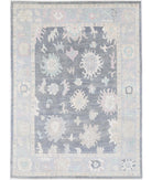 Oushak 10' 2" X 13' 10" Hand-Knotted Wool Rug 10' 2" X 13' 10" (310 X 422) / Grey / Silver