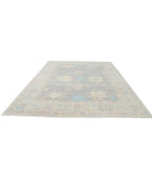 Oushak 9' 5" X 12' 2" Hand-Knotted Wool Rug 9' 5" X 12' 2" (287 X 371) / Grey / Ivory