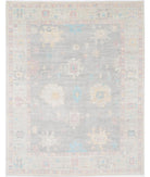 Oushak 9' 5" X 12' 2" Hand-Knotted Wool Rug 9' 5" X 12' 2" (287 X 371) / Grey / Ivory