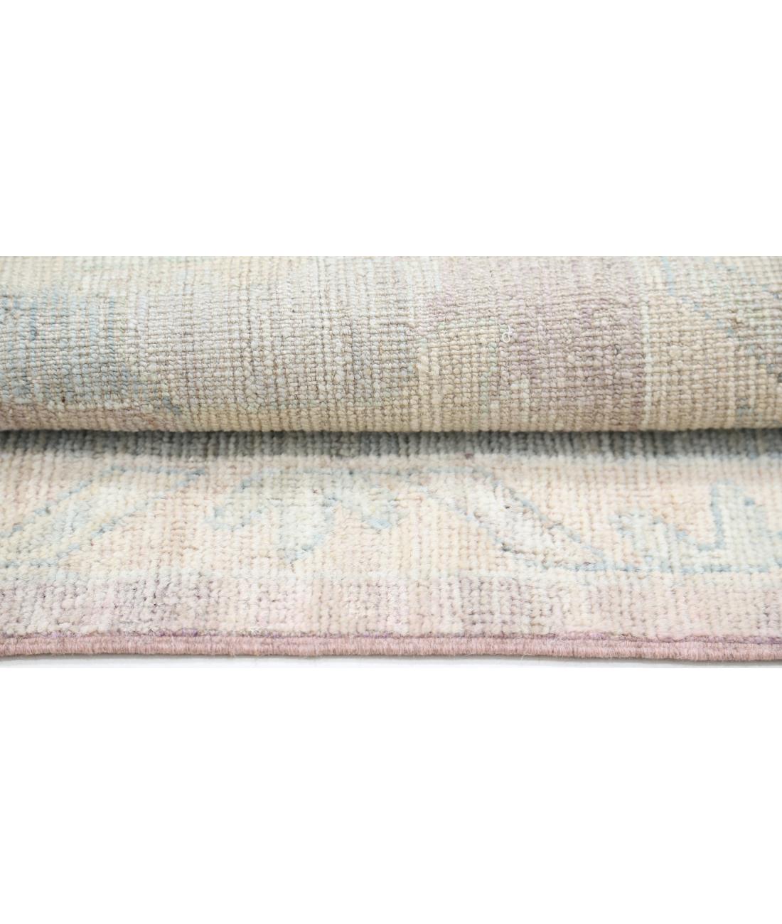 Oushak 9' 3" X 11' 10" Hand-Knotted Wool Rug 9' 3" X 11' 10" (282 X 361) / Pink / Blue