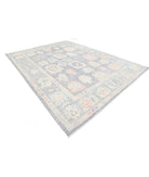 Oushak 10' 2" X 13' 6" Hand-Knotted Wool Rug 10' 2" X 13' 6" (310 X 411) / Grey / Green