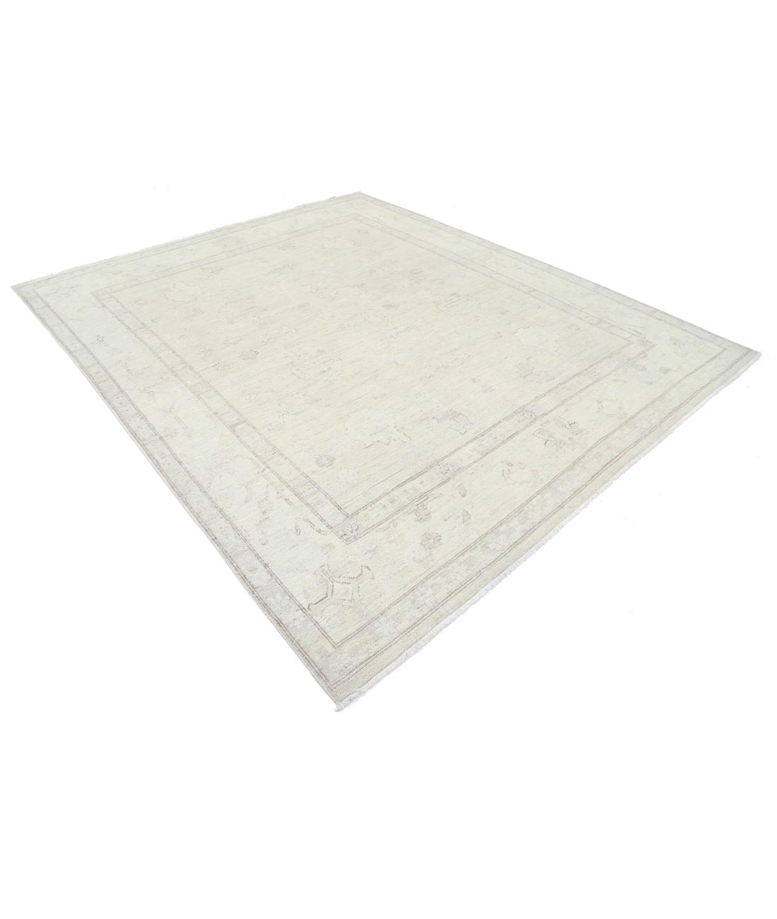 Oushak 7' 11" X 9' 3" Hand-Knotted Wool Rug 7' 11" X 9' 3" (241 X 282) / Taupe / Ivory