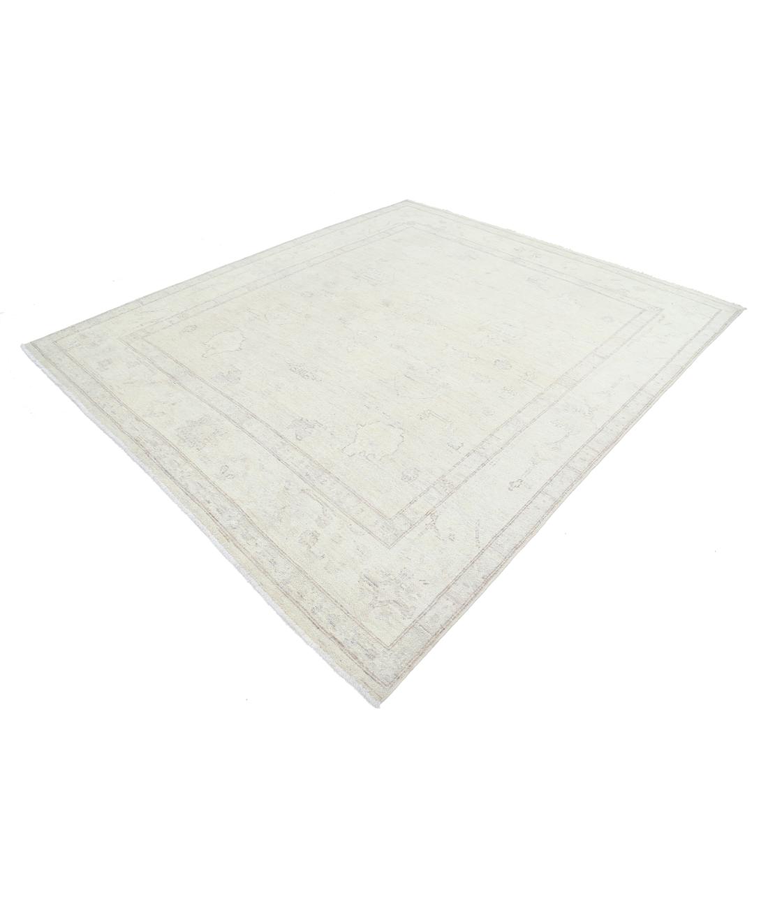 Oushak 7' 11" X 9' 3" Hand-Knotted Wool Rug 7' 11" X 9' 3" (241 X 282) / Taupe / Ivory