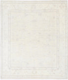 Oushak 7' 11" X 9' 3" Hand-Knotted Wool Rug 7' 11" X 9' 3" (241 X 282) / Taupe / Ivory