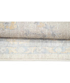 Oushak 6' 2" X 8' 9" Hand-Knotted Wool Rug 6' 2" X 8' 9" (188 X 267) / Ivory / Grey