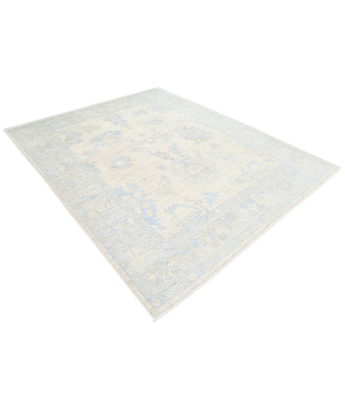 Oushak 6' 8" X 8' 3" Hand-Knotted Wool Rug 6' 8" X 8' 3" (203 X 251) / Taupe / Silver