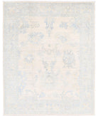 Oushak 6' 8" X 8' 3" Hand-Knotted Wool Rug 6' 8" X 8' 3" (203 X 251) / Taupe / Silver