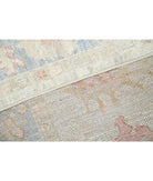 Oushak 4' 10" X 8' 2" Hand-Knotted Wool Rug 4' 10" X 8' 2" (147 X 249) / Silver / Blue